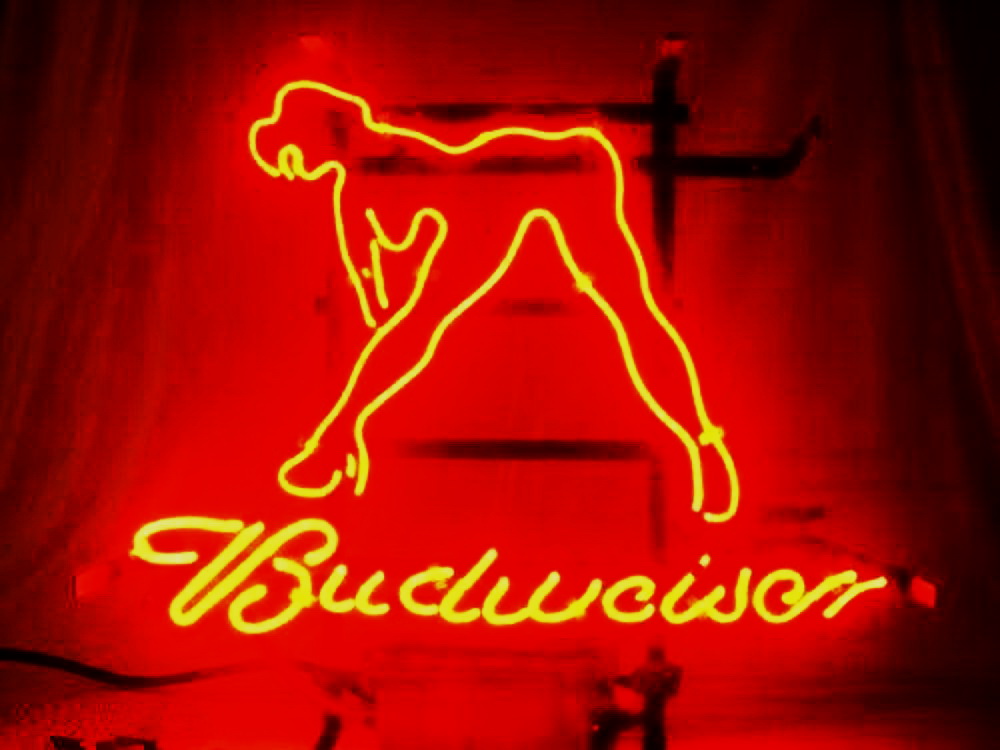 Budweiser Sexy Girl Neon Sign